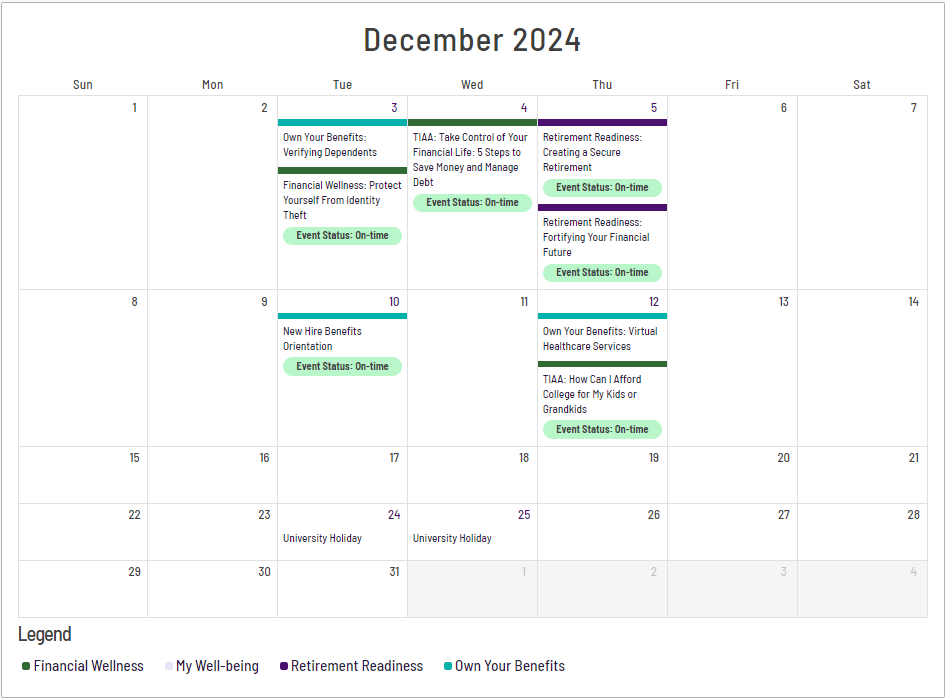 December 2024 Calendar