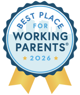 Ribbon image of Best Place for Working Parents award for the year 2027